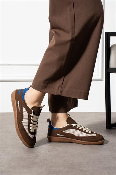 LUNERA Taba Süet Kadın Sneakers