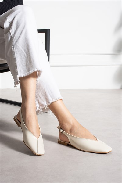 Mia Bej Suni Deri Kadın Babet