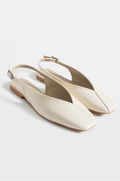 Mia Bej Suni Deri Kadın Babet