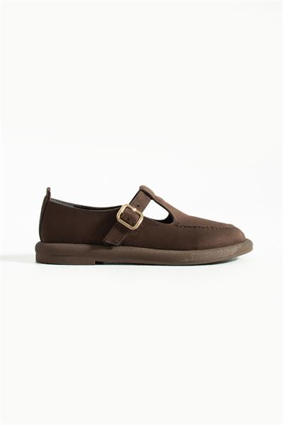 OLİVİA Kahverengi Süet Kadın Loafer