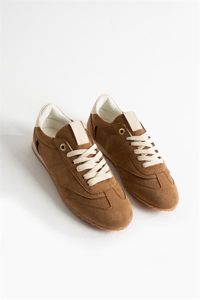 ROSE Taba-Bej Süet Kadın Sneakers