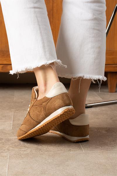 ROSE Taba-Bej Süet Kadın Sneakers