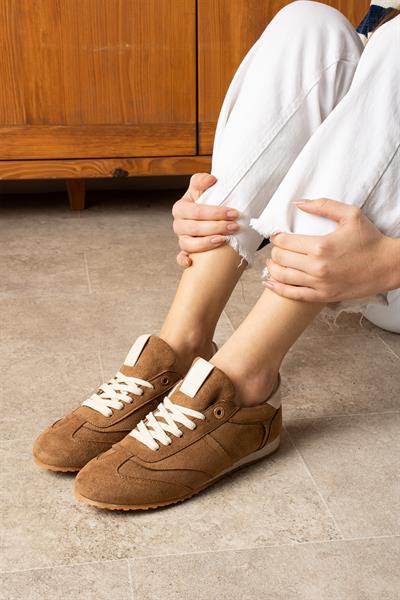 ROSE Taba-Bej Süet Kadın Sneakers