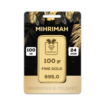 100 Gram (995) 24 Ayar Külçe Altın
