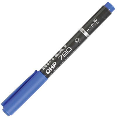 HI-TEXT ASETAT KALEMİ (M) MAVİ 780 MM