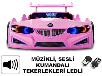 GT1 - PEMBE ARABALI YATAK, KUMANDALI