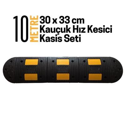 10 Metre Kauçuk Hız Kesici Kasis Seti 30x33 cm
