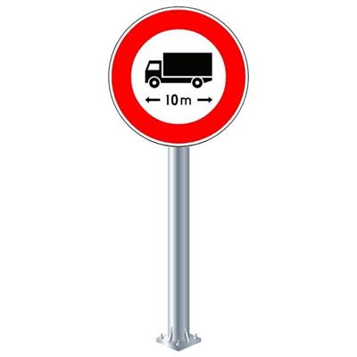 Uzunluğu 10 Metreden Fazla Olan Taşıt Giremez Levhası TT-22