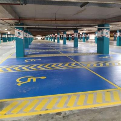 Engelli Park Yeri Boyama Şablonu