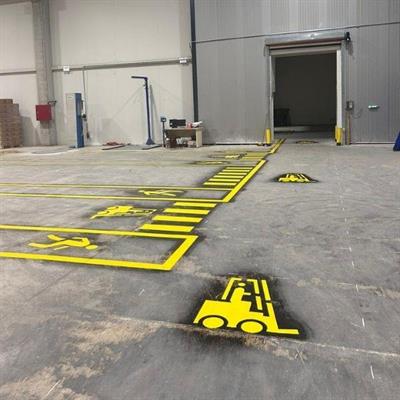 Forklift Boya Şablonu