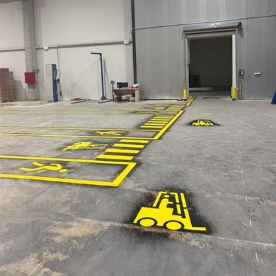 Forklift Boyama Şablonu