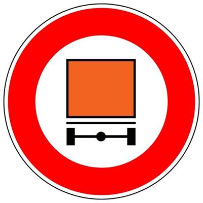 Tehlikeli Madde Taşıyan Taşıt Giremez Levhası TT-16b