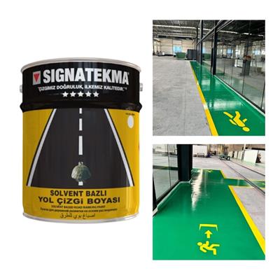 Yeşil Akrilik Yol Çizgi Boyası 25 kg – RAL 6001