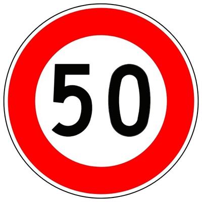 Azami Hız Sınırlaması 50 km Levhası TT-29