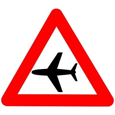 Havaalanı Havalimanı Alçak Uçuş Levhası T-17