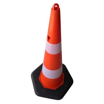 90 cm Ekonomik Ağırlıklı Trafik Konisi – Reflektif Yol Dubası