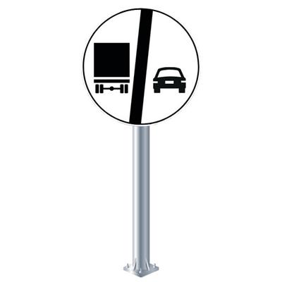 Kamyonlar İçin Geçme Yasağı Sonu Levhası TT-34b