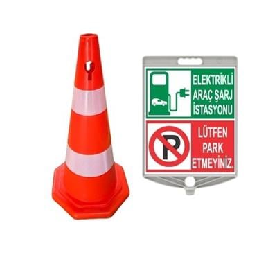 Elektrikli Araç Şarj İstasyonu Levhalı Duba