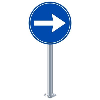 Sağa Mecburi Yön Levhası TT-35a