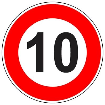 Azami Hız Sınırlaması 10 km Levhası TT-29