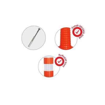 40 cm Turuncu Ekonomik Delinatör Duba