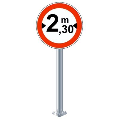 Genişliği 2,30 Metreden Fazla Olan Taşıt Giremez Levhası TT-20