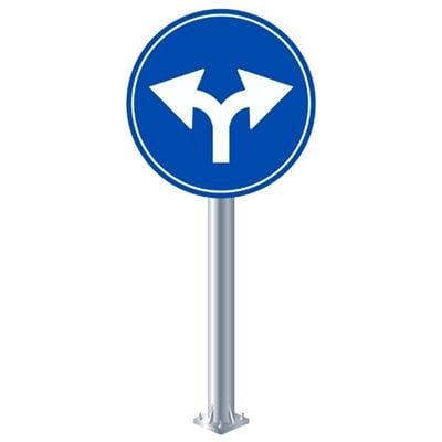 Sağa ve Sola Mecburi Yön Levhası TT-35f
