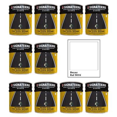 Beyaz Yol Çizgi Boyası 25 Kg x 10lu Ekonomik Set – Alkid Esaslı