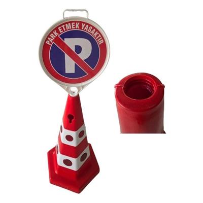 65 cm Ağırlıklı Reklam Konisi – Kedi Gözlü Reklam Dubası