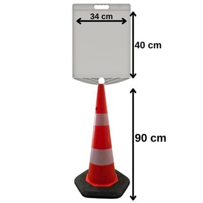 Dikkat Çalışma Var Levhalı Ağırlıklı Duba