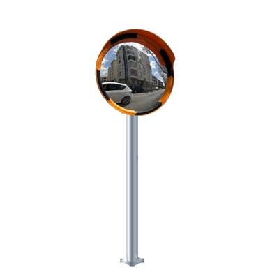 İkili 60 cm Güvenlik Aynası - 3 Metre Galvanizli Direk Set