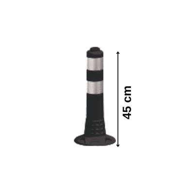 45 cm Siyah Ekonomik Delinatör, Plastik Duba