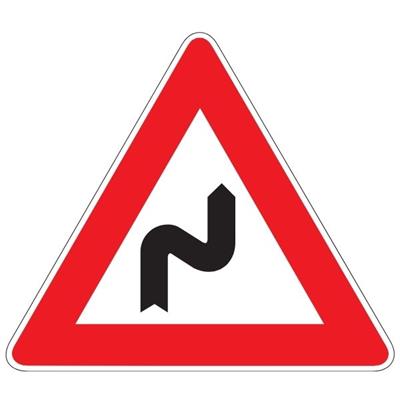Sağa Devamlı Tehlikeli Viraj Levhası T-2A
