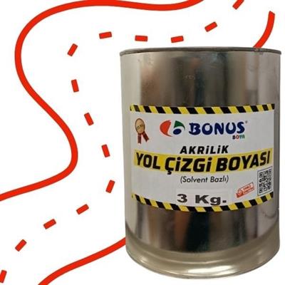 Kırmızı Yol Çizgi Boyası 3 kg