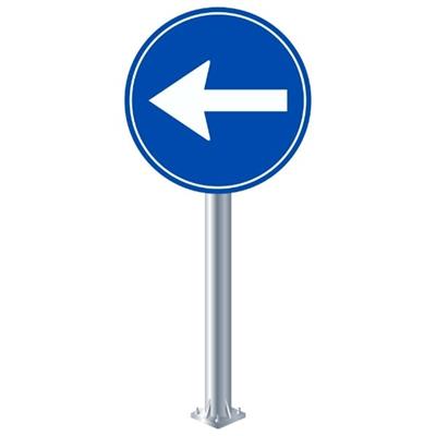 Sola Mecburi Yön Levhası TT-35b