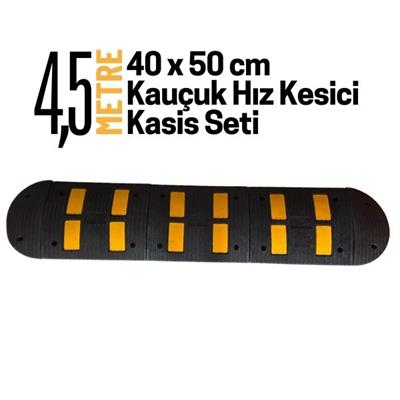 4,5 Metre Kauçuk Hız Kesici Kasis Seti 40x50 cm