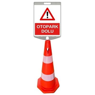 Otopark Dolu Uyarı Levhalı Duba