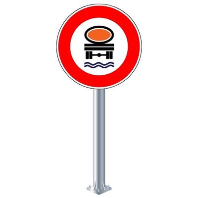 Su Kirletici Madde Taşıyan Taşıt Giremez Levhası TT-17