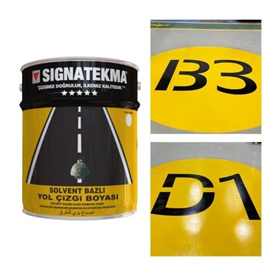 Siyah Akrilik Yol Çizgi Boyası 25 kg – RAL 9017