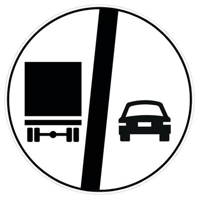 Kamyonlar İçin Geçme Yasağı Sonu Levhası TT-34b