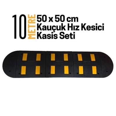 10 Metre Kauçuk Hız Kesici Kasis Seti 50x50 cmHYL5050K-1010 Metre Kauçuk Hız Kesici Kasis Seti 50x50 cm