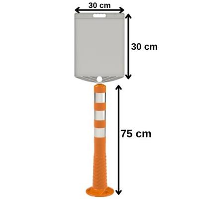 Dikkat Park Etmek Yasaktır Levhalı Delinatör Seti