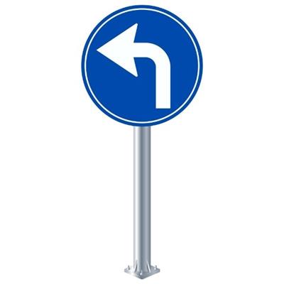 İleride Sola Mecburi Yön Levhası TT-35h