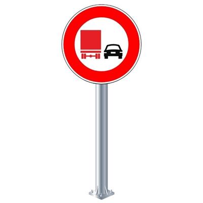 Kamyonlar İçin Öndeki Taşıtı Geçmek Yasaktır Levhası TT-28