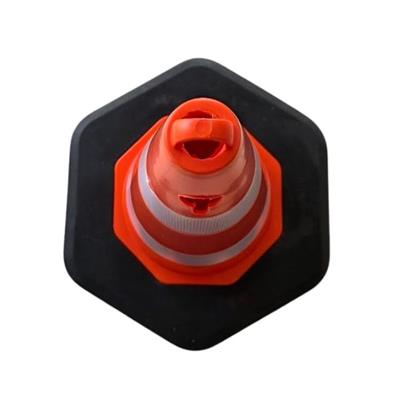 70 cm Ekonomik Ağırlıklı Trafik Konisi – Reflektifli Yol Dubası