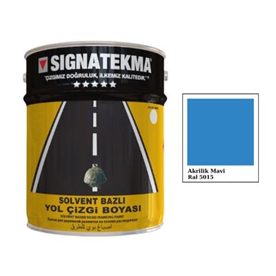 Mavi Akrilik Yol Çizgi Boyası 25 kg – RAL 5015