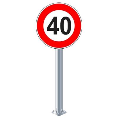 Azami Hız Sınırlaması 40 km Levhası TT-29