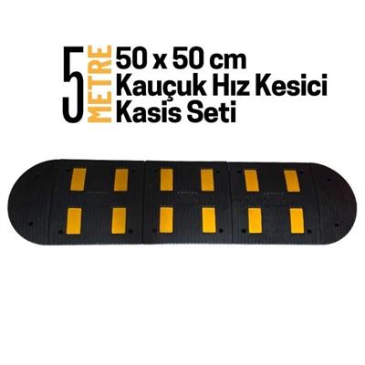 5 Metre Kauçuk Hız Kesici Kasis Seti 50x50 cm