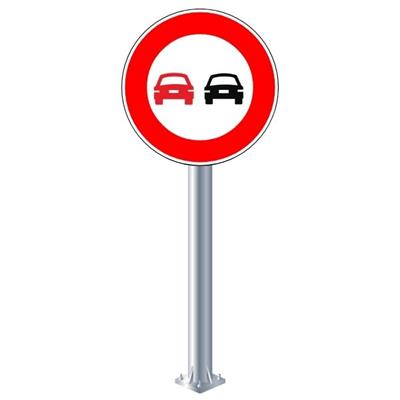 Öndeki Taşıtı Geçmek Yasaktır Levhası TT-27