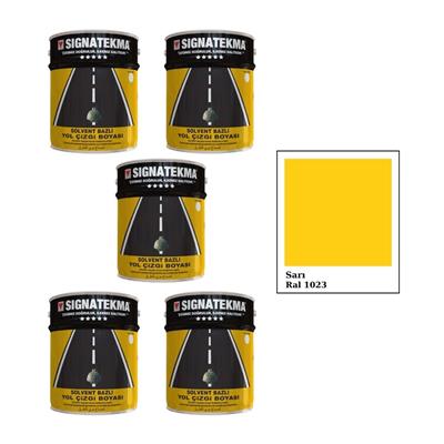 Sarı Yol Çizgi Boyası 25 Kg x 5li Set – Alkid Esaslı RAL 1023